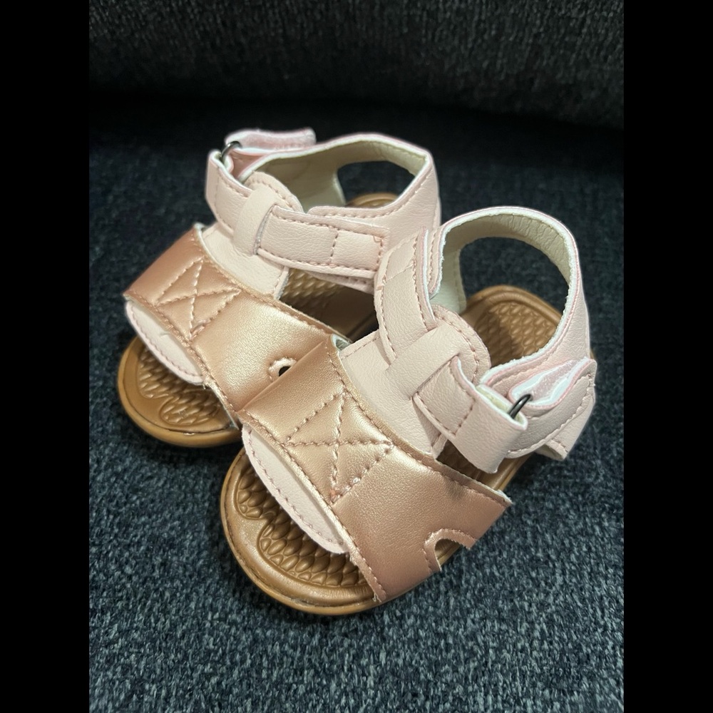 Nordstrom Babygirl Rose Gold Sandals. - - - - Size : 1.
